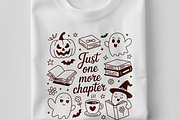 Just One More Chapter Ghost Books, a Seasonal Illustration by Unique Design Team (Thumbnail 5 of 7)