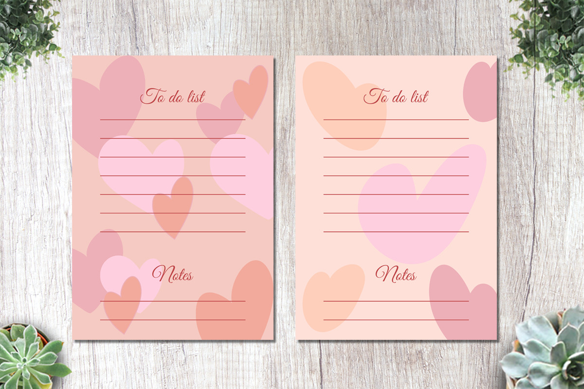 To Do List Love Theme, a Stationery Template by SefriMujiRahayu (Photo 3 of 3)