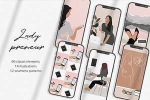 Ladypreneur Illustration Set