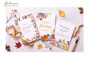 Watercolor Autumn botanical graphics, an Object Graphic by Sawango Designs (Thumbnail 2 of 14)