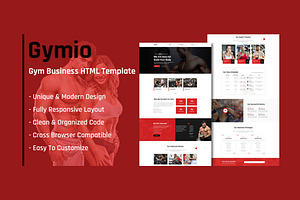 Gymio - GYM HTML Template