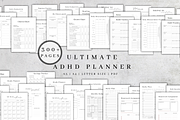Digital ADHD Planner Printable, a Stationery Template by BRANDcontent (Thumbnail 1 of 9)