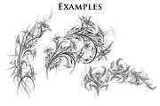39 Flower Ornament Brushes, a Brush Add-On by xresch (Thumbnail 8 of 8)