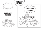 Super heroes. Kids edition., an Animal Illustration by cutelevindesign (Thumbnail 9 of 13)
