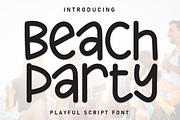 Beach Party | Script Font, a Script Font by Scratchones (Thumbnail 1 of 8)