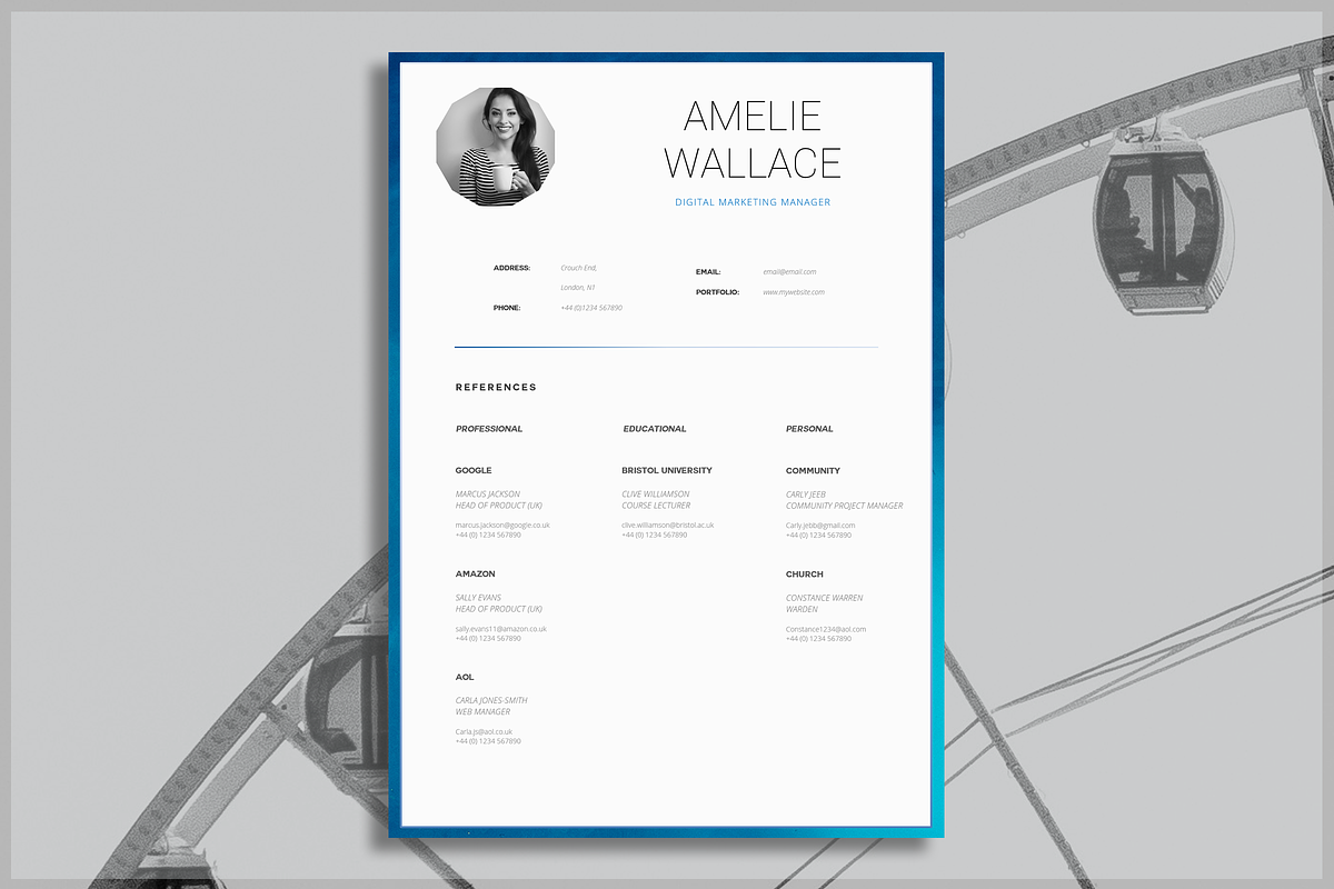 Resume Template | CV Template, a Resume Template by introDuice - CV / Resumes (Photo 5 of 6)