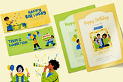 Happy Birthday Illustration Set, a Decorative Illustration by Prosymbols (Thumbnail 4 of 10)