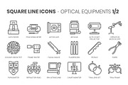 Square line icons, an Outline Icon by Howcolour (Thumbnail 52 of 85)