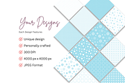 Light Blue Polka Dot Seamless Design, a Pattern Graphic by Earley Bird Design Studio (Thumbnail 7 of 8)