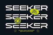 Seeker - Wide Sporty Branding Font, a Sans Serif Font by Asenbayu (Thumbnail 10 of 15)