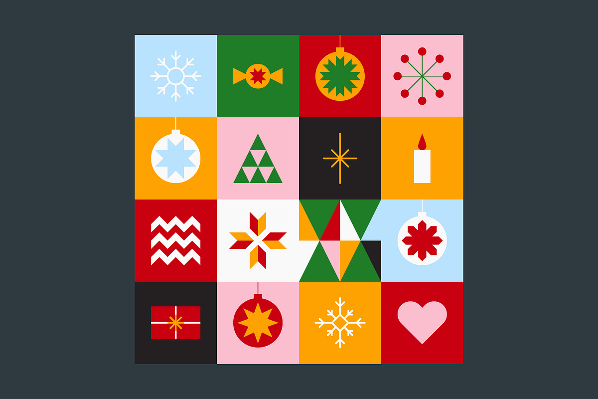 Christmas Holiday Pattern Geometric, a Pattern Graphic by Neo Geo (Photo 6 of 7)