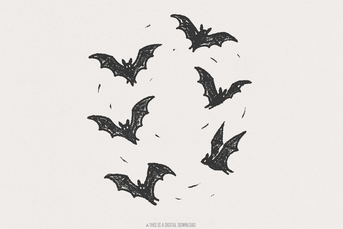 Minimal Flying Bats PNG, Spooky, an Illustration by SharpMarketplace (Photo 1 of 9)