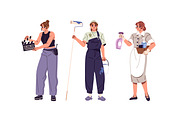 People of different professions set, a Work Illustration by PaperTrident (Thumbnail 4 of 22)
