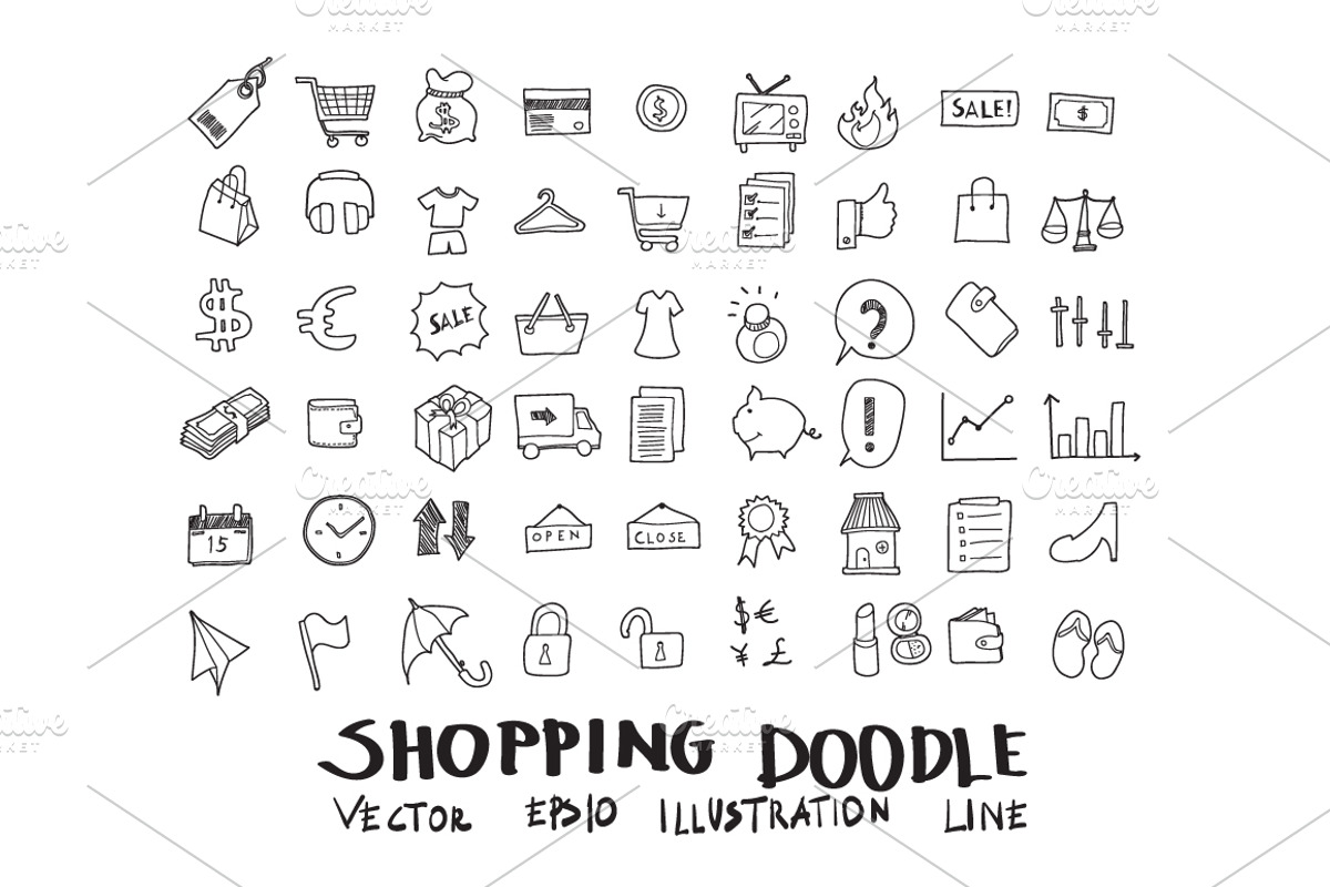 4700 Hand Drawn doodle Icons, an Outline Icon by TKDoodle (Photo 28 of 64)