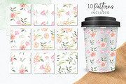 Watercolour Flew Flowers Wreaths Set, an Object Graphic by Bloomella (Thumbnail 4 of 8)