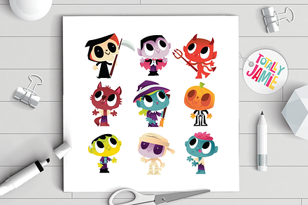 Super Cute Halloween Monsters