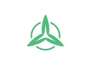 Turbine logo designs Wind Power, a Graphic by T.Vooka