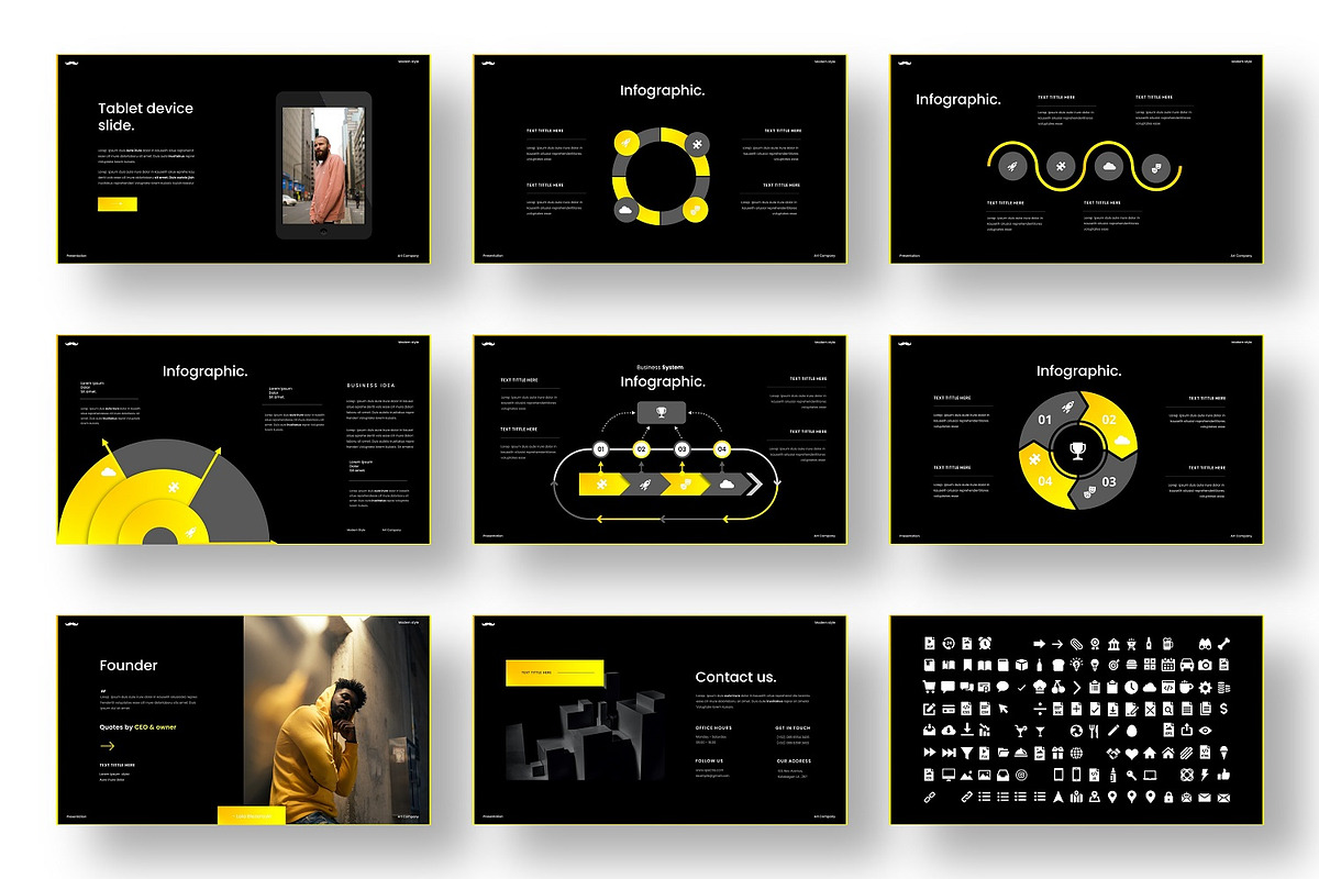 Parades  – Business PowerPoint, a Presentation Template by Dens Creative Studio (Photo 5 of 6)