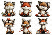 Whimsical Easter Fox Clipart, an Illustration by Black Bird Studio (Thumbnail 5 of 6)