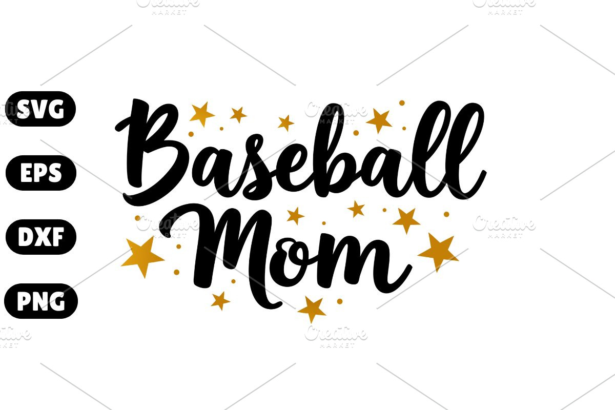 Baseball Mom – SVG Cut File & PNG, an Illustration by Awieee1 (Photo 1 of 4)