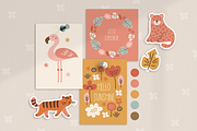 Jungle Friends Kit, an Animal Illustration by miumiu (Thumbnail 2 of 15)