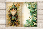St. Patricks Day Gnomes Junk Journal, a Seasonal Illustration by GlamArtZhanna (Thumbnail 4 of 10)