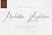 Manhattan Signature | Signature Font, a Script Font by Moove Studio