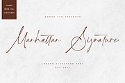 Manhattan Signature | Signature Font, a Script Font by Moove Studio (Thumbnail 1 of 12)