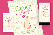 Garden Party Flyer Set, a Flyer Template by Annora Studio (Thumbnail 2 of 6)