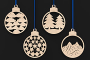 Christmas Tree Bauble Decorations, an Object Graphic by ThemeXDigital (Thumbnail 3 of 8)