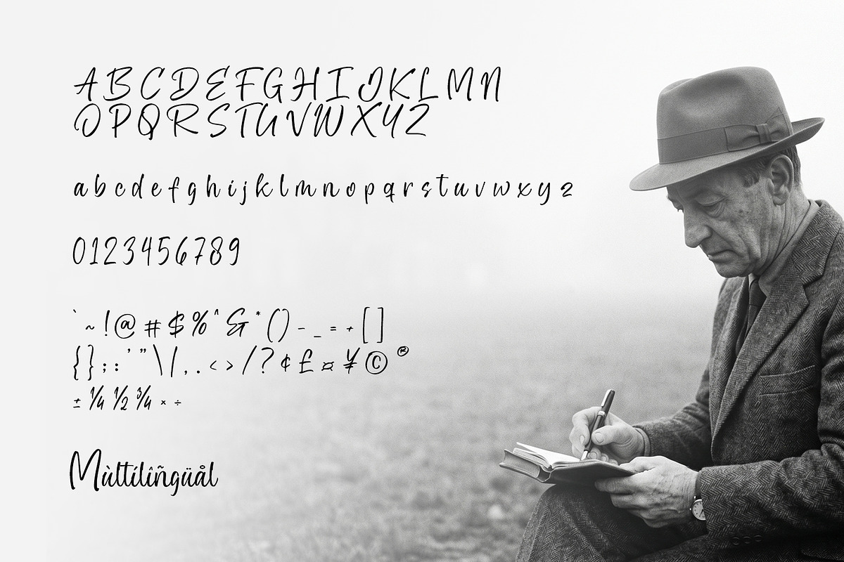 Osttom - A Modern Script, a Script Font by khurasan (Photo 7 of 7)