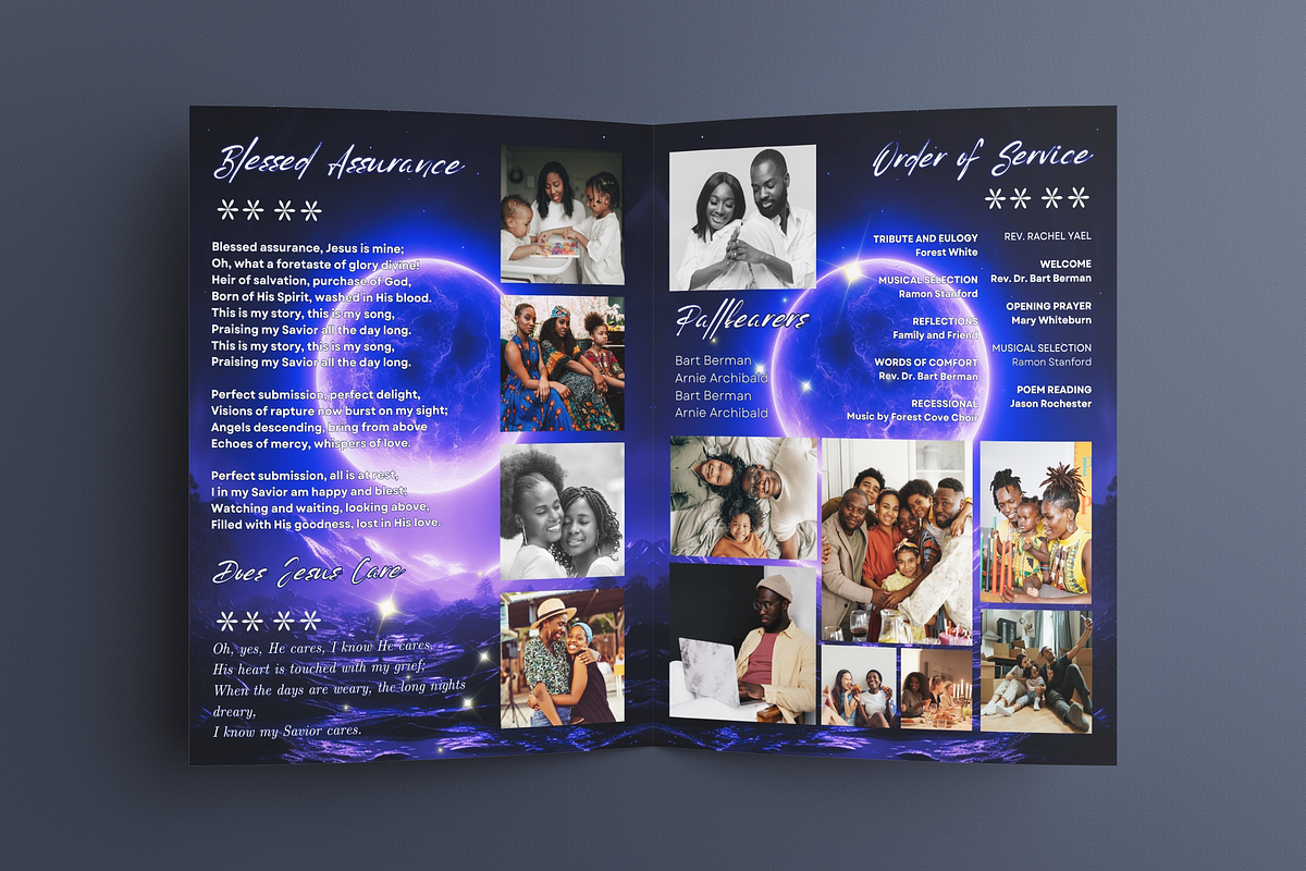 funeral program template, a Templates & Theme by iloveTemplate