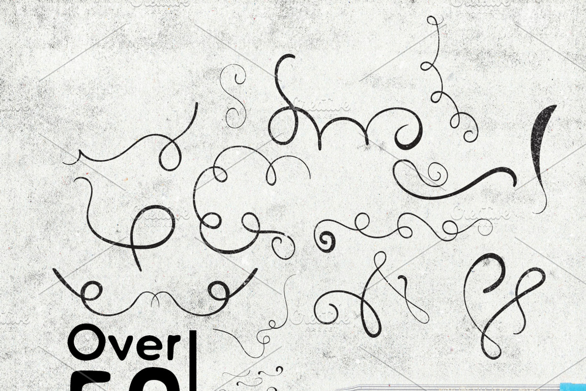 Hand-Sketched Swirls Vector Kit, a Texture Illustration by Creative Media Co (Photo 2 of 3)