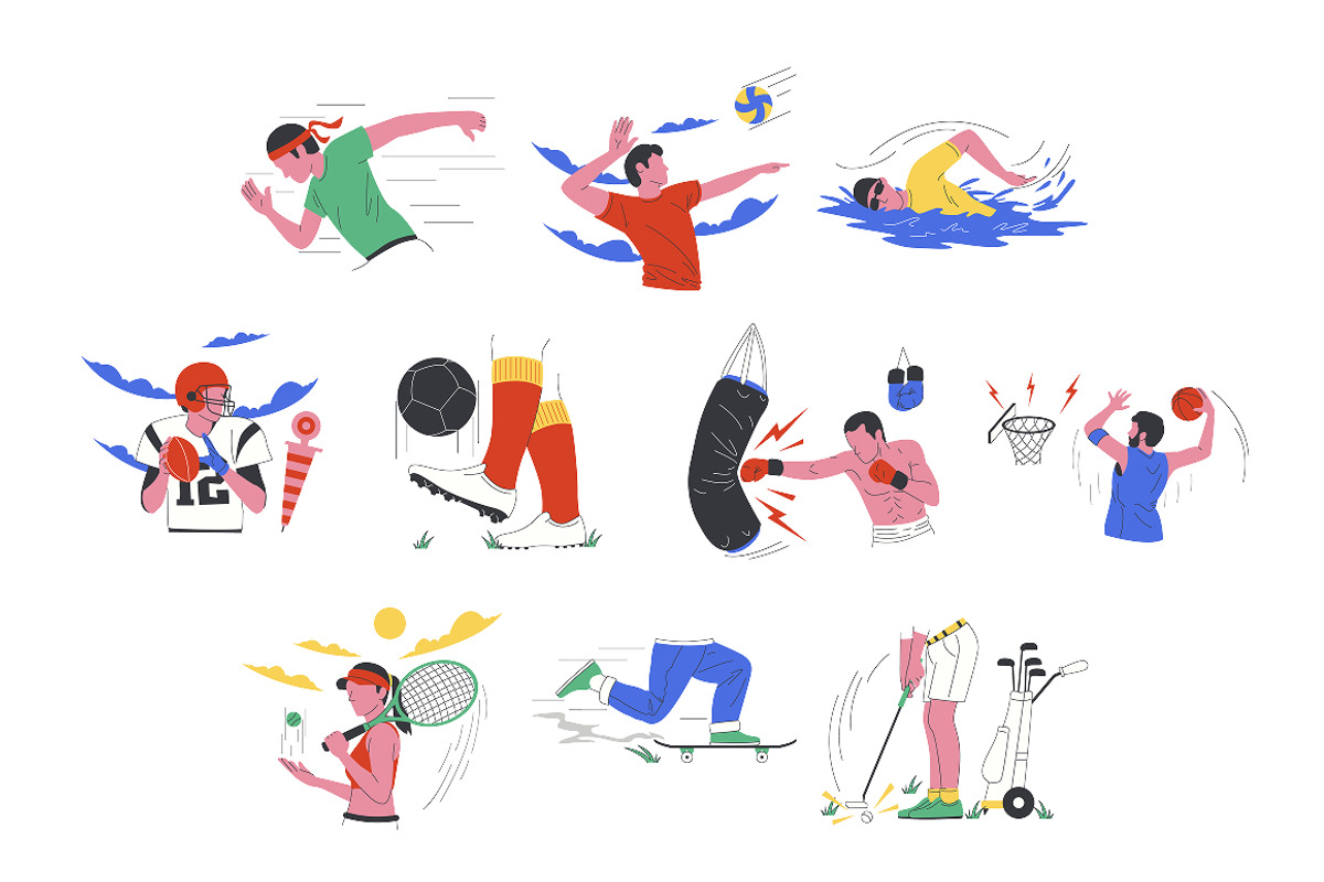 Sport Activity Illustration, a Sport Illustration by Loin Studio (Photo 3 of 3)