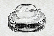 Supercars Sports Car Clipart Pack, a Sport Illustration by Doggy Days (Thumbnail 7 of 8)