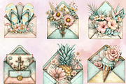 Whimsical Summer Envelope Clipart Bu, an Illustration by SVGArt (Thumbnail 2 of 9)