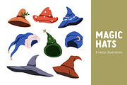 Wizard and magician hats set, an Object Illustration by Good Studio (Thumbnail 1 of 9)