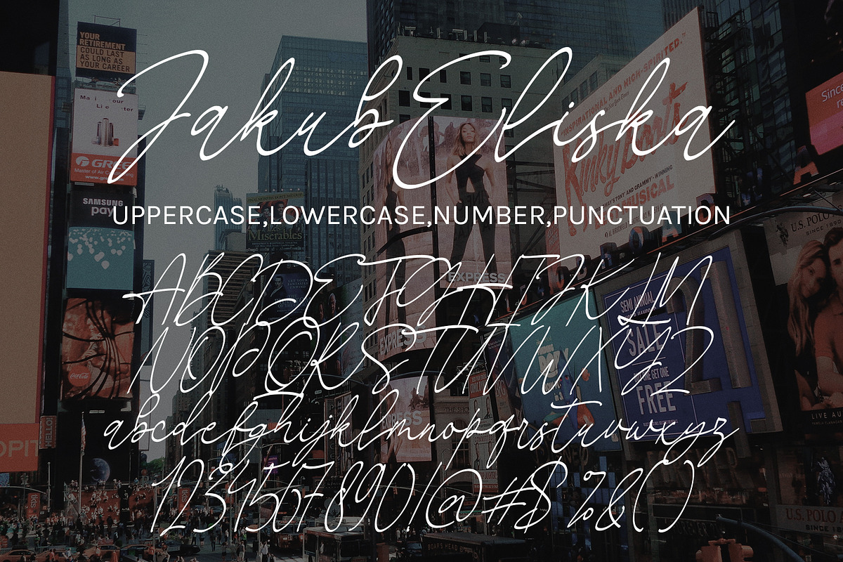 Jacub Eliska, a Handwritten Font by HaKi Studio (Photo 5 of 5)