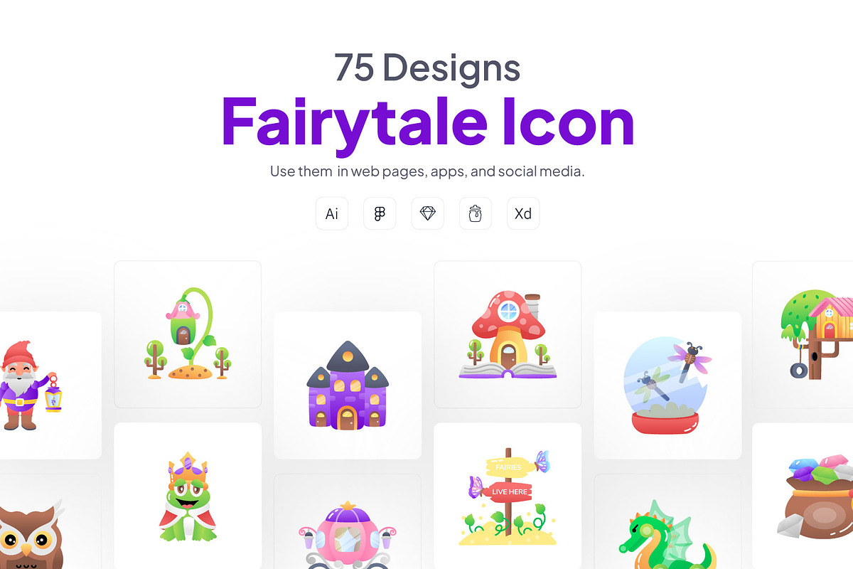 Fairytale and Fantasy Icons Art, a Duotone Icon by Prosymbols (Photo 1 of 10)