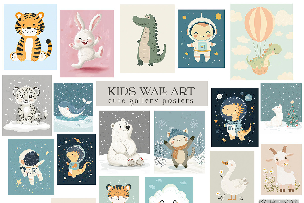 Nursery Wall Art. Cute Posters., a Graphic by Designwork (Photo 8 of 9)