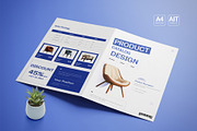 Product Catalog Bi Fold Flyer, a Flyer Template by White Graphic (Thumbnail 1 of 3)
