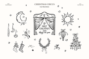 Vintage Christmas Circus art, a Decorative Illustration by Summer Nightingale Art (Thumbnail 9 of 14)