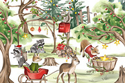 The Ultimate Christmas Forest, a Seasonal Illustration by Rachel Art Studio (Thumbnail 5 of 11)