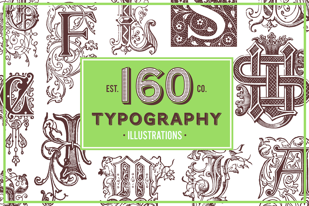 Old Typography Vintage Illustrations, an Education Illustration by hypegraphic (Photo 1 of 8)