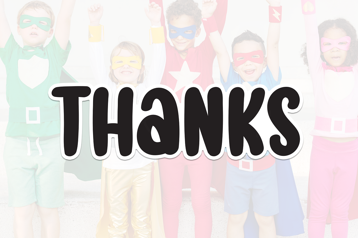 Super Kids | Script Font, a Script Font by Scratchones (Photo 8 of 8)