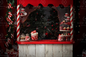 Christmas Studio Digital Backdrop