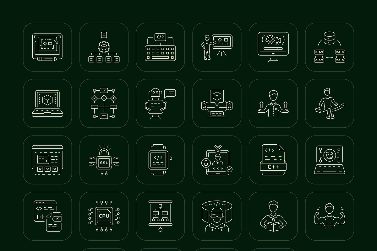 Development Icon Art Set, an Outline Icon by Prosymbols (Photo 8 of 8)