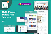 Education Multi-Purpose Template, a Landing Page Template by UI Design Resource (Thumbnail 1 of 16)