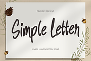 Simple Letter, a Handwritten Font by NJ Studio (Thumbnail 1 of 10)
