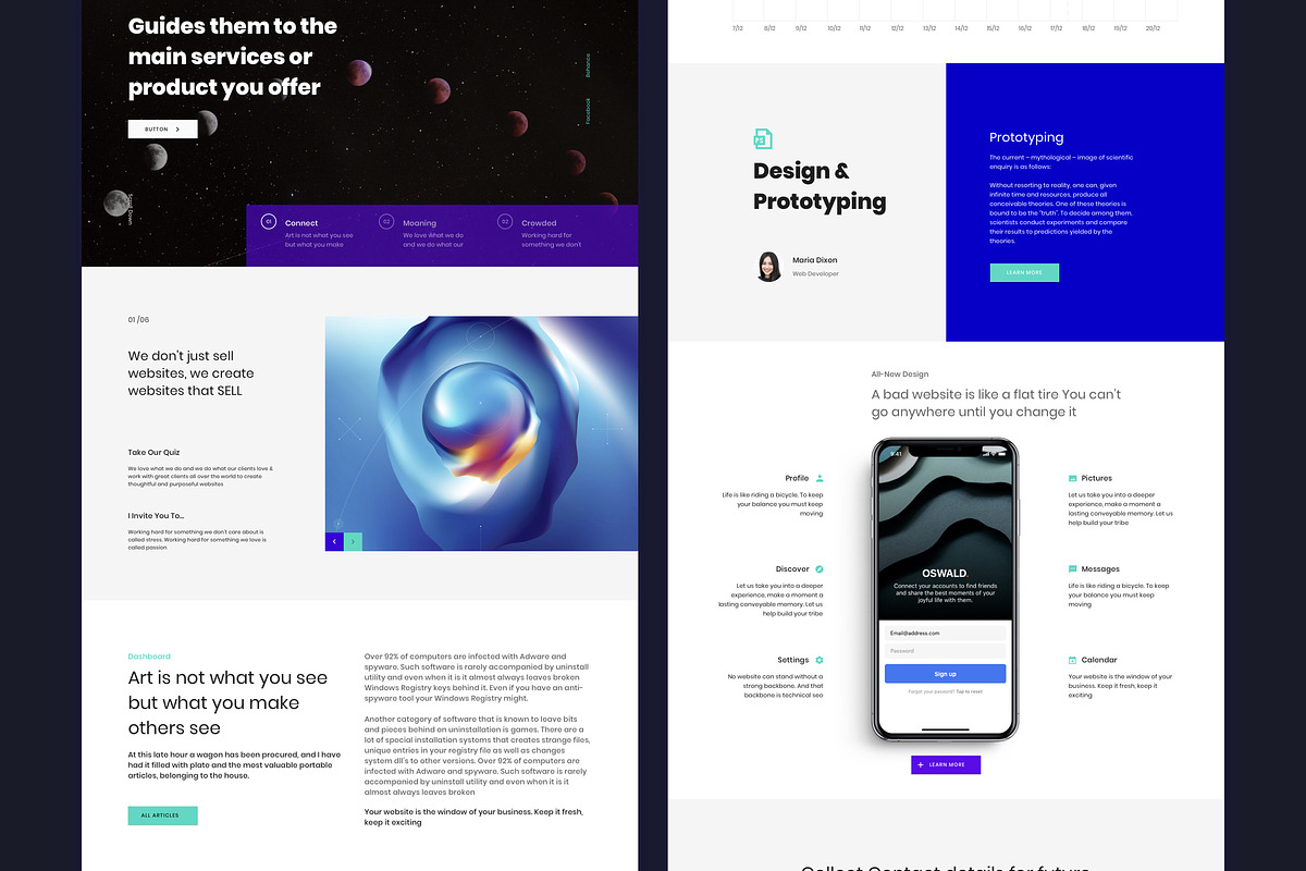 Ataman Templates UI Kit, an UI Kit Template by App for Mobile & Website (Photo 4 of 38)